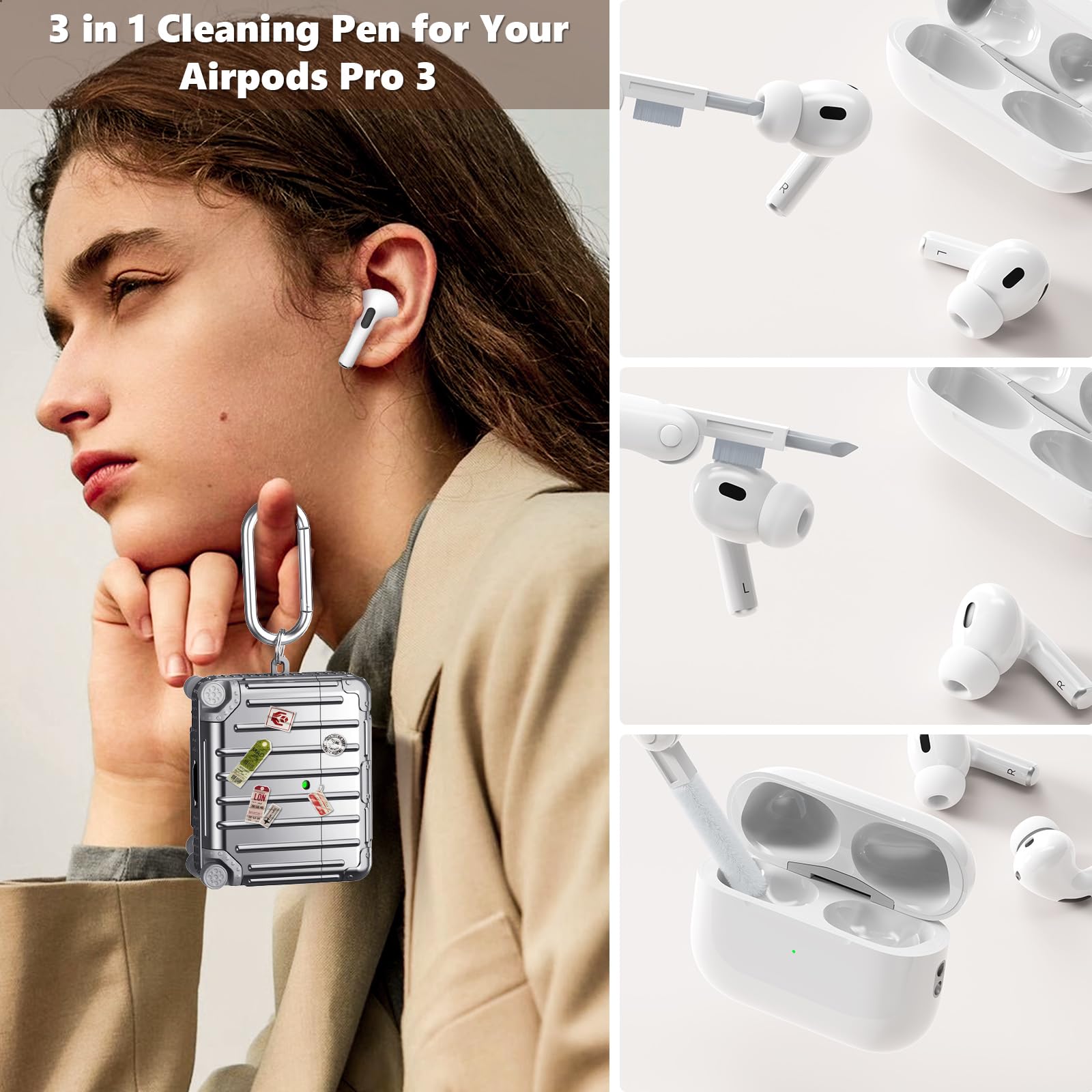 Amazon | KOREDA AirPods Pro 3 ケースカバー かわいい おもしろい